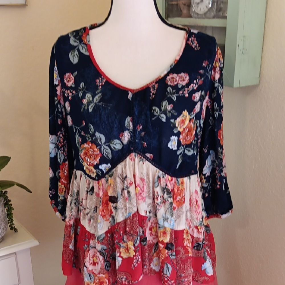 Bila Tiered Top. Bohemian. Festival